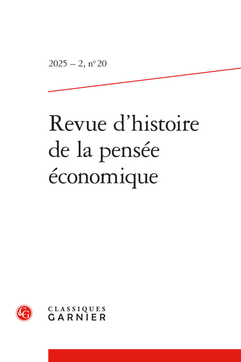 Kniha Revue d'histoire de la pensée économique 