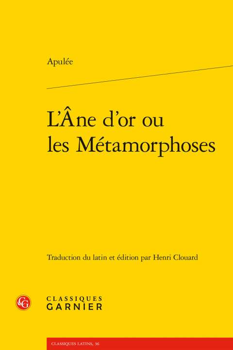Kniha L'ane d'or ou les métamorphoses Apulee