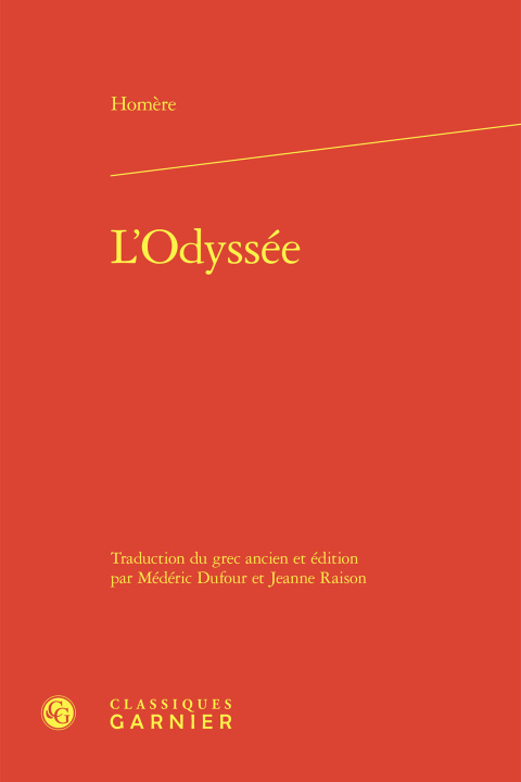 Knjiga L'odyssée Homere