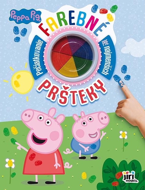 Kniha Farebné pršteky Prasiatko Peppa 