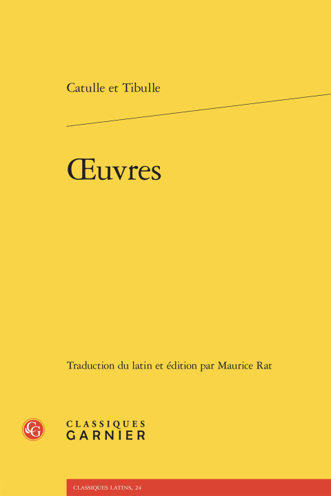 Knjiga oeuvres Tibulle