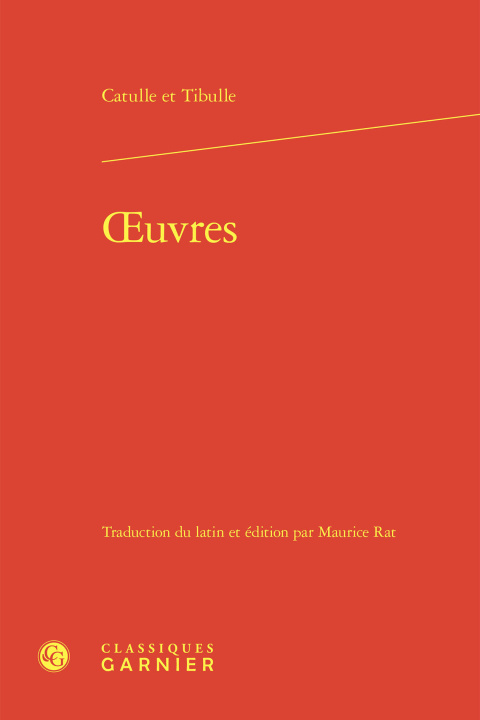 Knjiga oeuvres Tibulle
