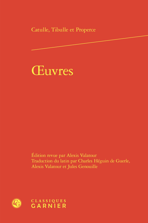 Knjiga oeuvres Properce