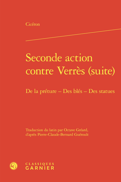 Knjiga Seconde action contre Verrès (suite) Cicéron