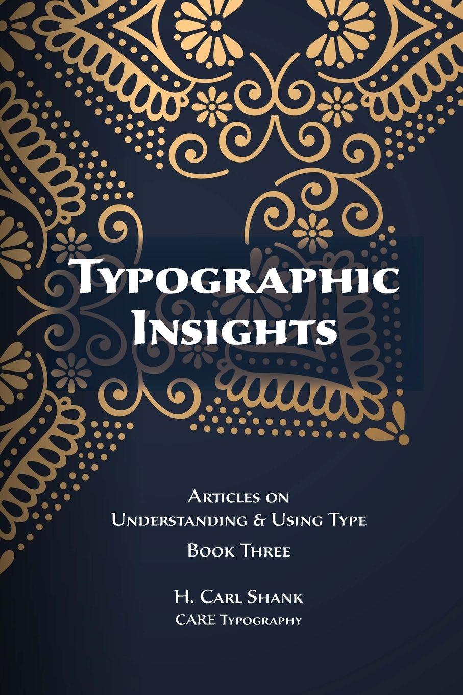 Kniha Typographic Insights Carl Shank
