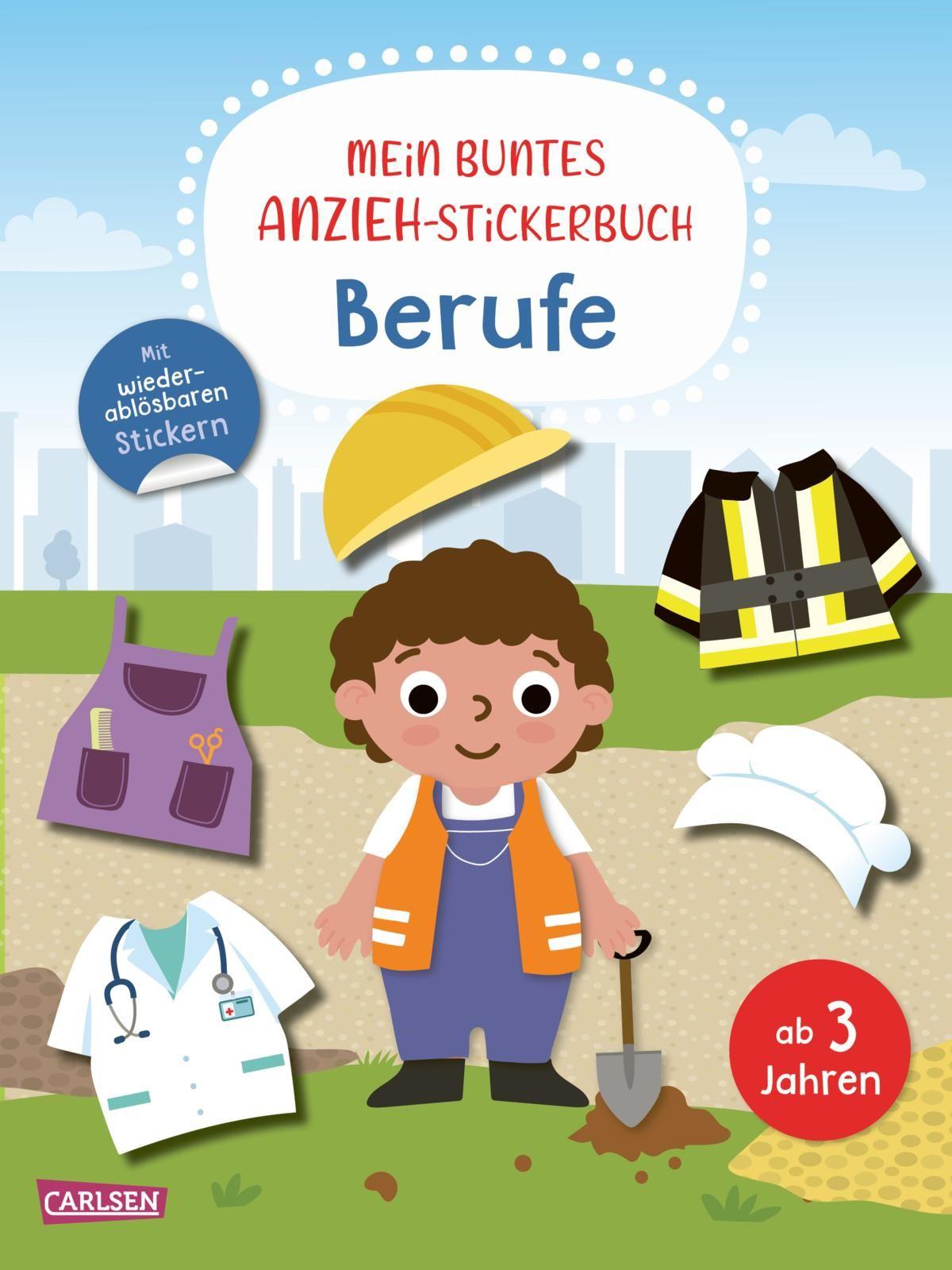 Kniha Mein buntes Anzieh-Stickerbuch: Berufe Carmen Eisendle