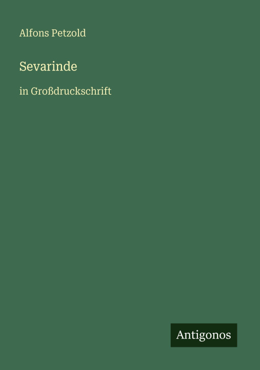 Kniha Sevarinde Alfons Petzold