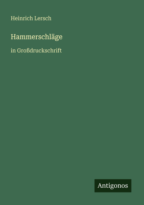 Kniha Hammerschläge Heinrich Lersch