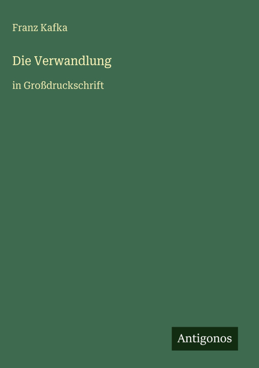 Kniha Die Verwandlung Franz Kafka