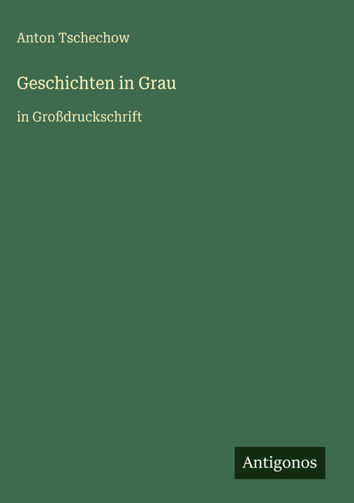 Kniha Geschichten in Grau Anton Tschechow