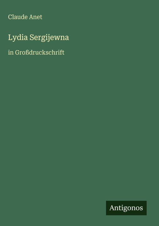 Kniha Lydia Sergijewna 