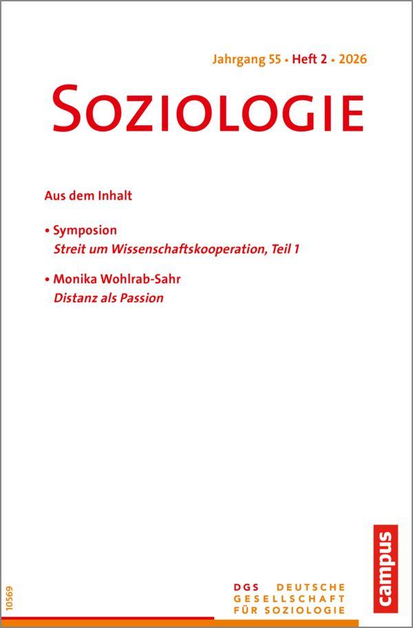 Kniha Soziologie 1/2026 Sylke Nissen