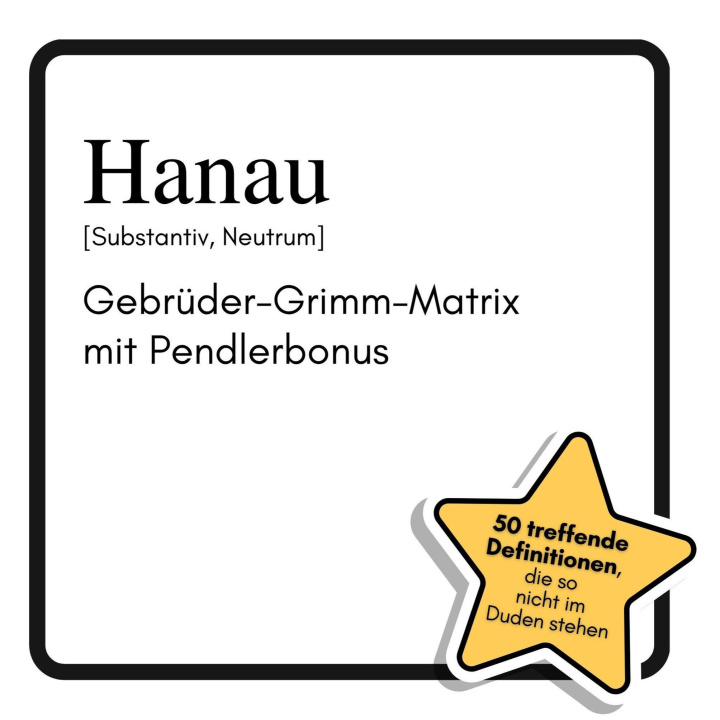 Kniha Hanau Noah Frank