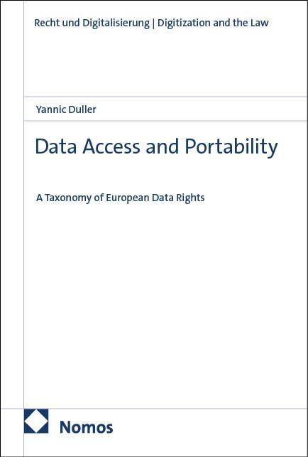 Kniha Data Access and Portability Yannic Duller