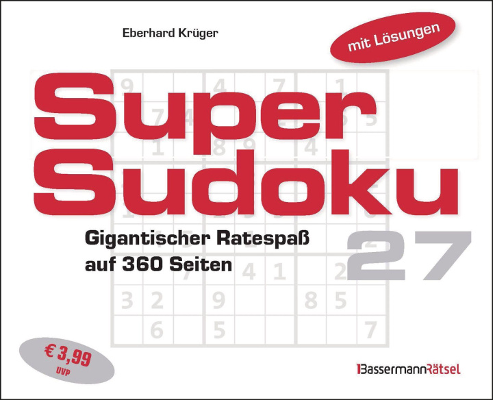 Kniha Supersudoku 27 Eberhard Krüger