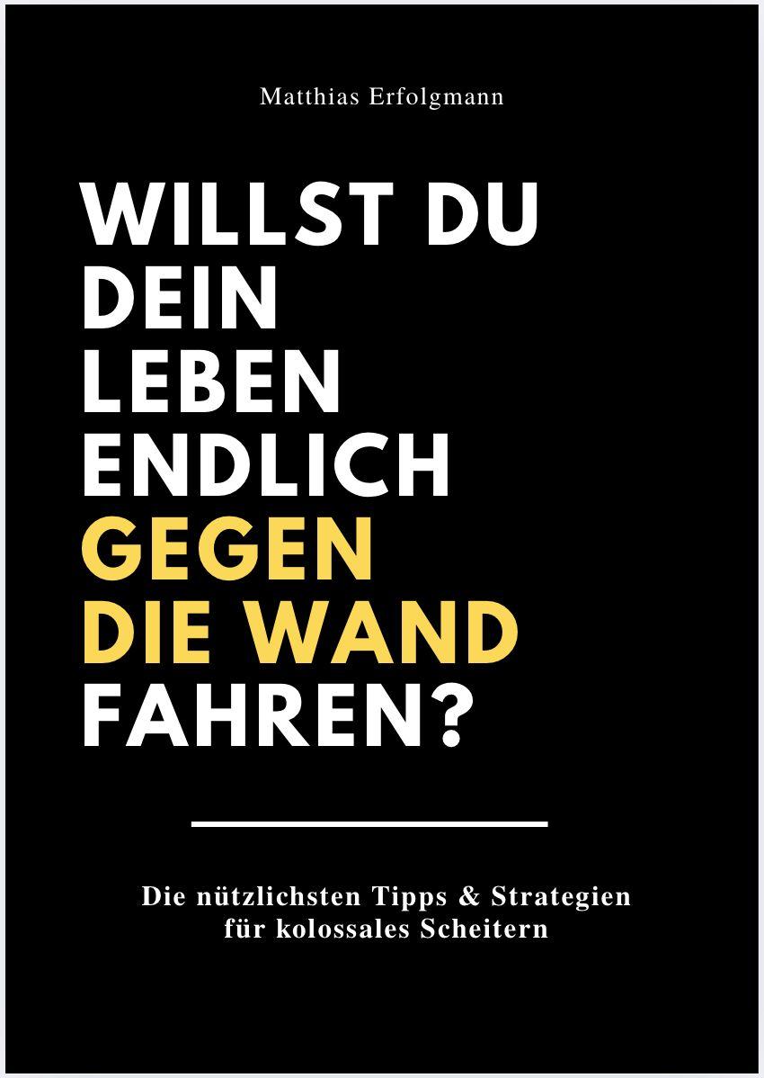 Kniha WILLST DU DEIN LEBEN ENDLICH GEGEN DIE WAND FAHREN? 
