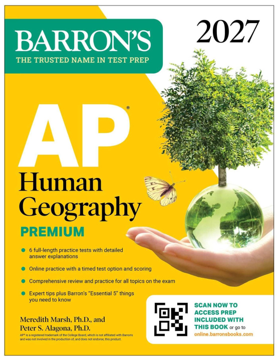 Kniha AP Human Geography Premium, 2027: Prep Book with 6 Practice Tests+ Comprehensive Review + Online Practice Meredith Marsh