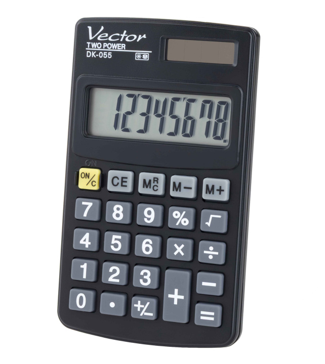 Kniha Kalkulator kieszonkowy Vector DK-055 BLK 