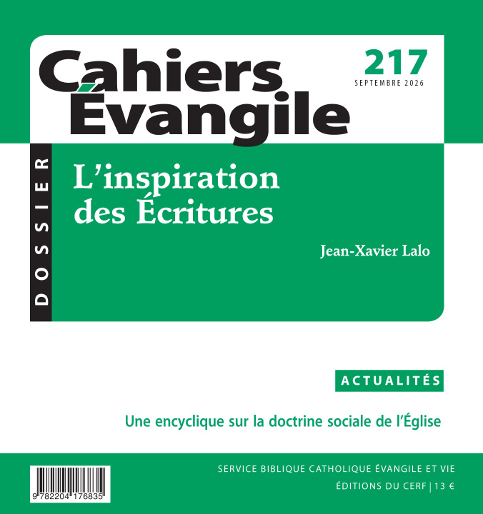 Book Cahiers évangile 217 .