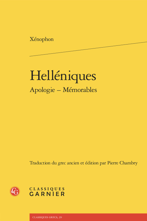 Книга Helléniques apologie - mémorables Xenophon