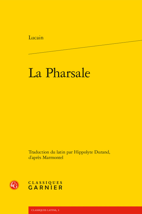 Kniha La pharsale Lucain