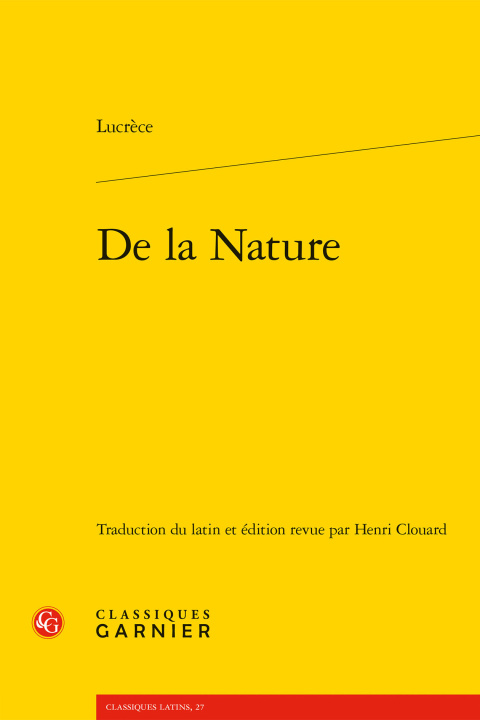 Libro De la nature Lucrece