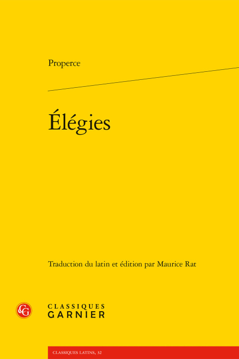 Knjiga Elégies Properce