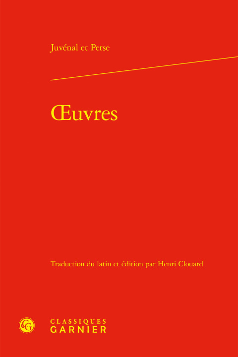 Kniha Oeuvres Juvenal perse