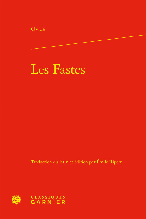 Book Les fastes Ovide