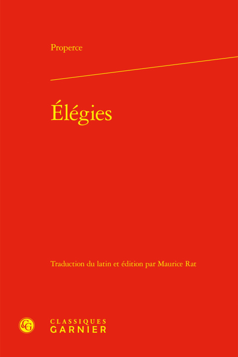 Kniha Elégies Properce