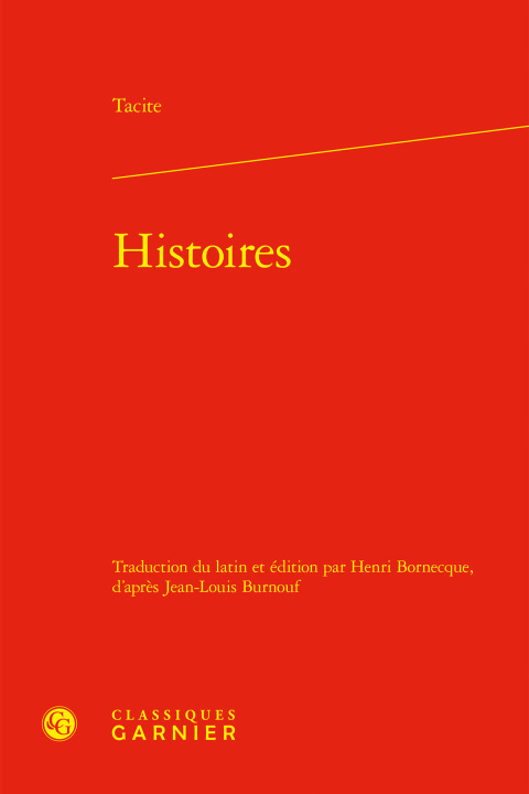 Kniha Histoires Tacite