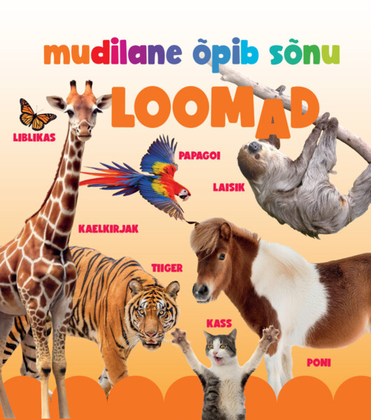 Knjiga Mudilane õpib sõnu. Loomad 
