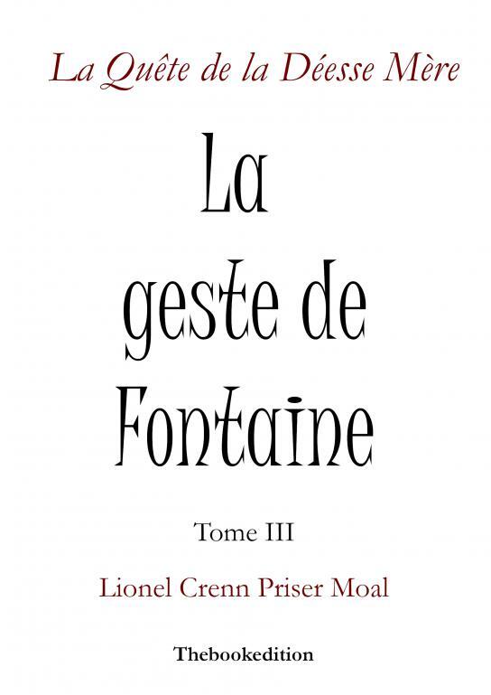 Книга La Geste de Fontaine Crenn Priser