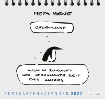 Kalendář/Diář meta bene Postkartenkalender 2027 meta bene
