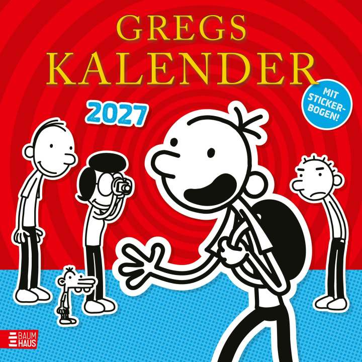 Koledar/Rokovnik Gregs Kalender 2027 Jeff Kinney