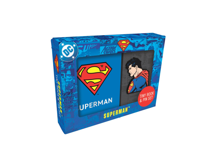 Kniha DC COMICS SUPERMAN TINY BK & PIN SET INSIGHT