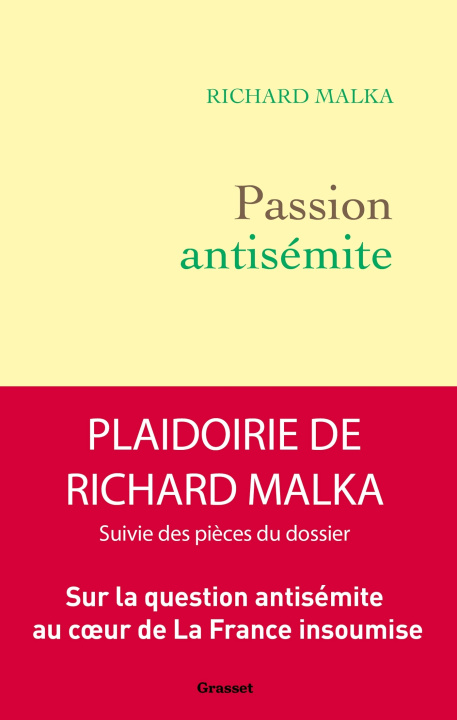 Livro Passion antisémite Richard Malka