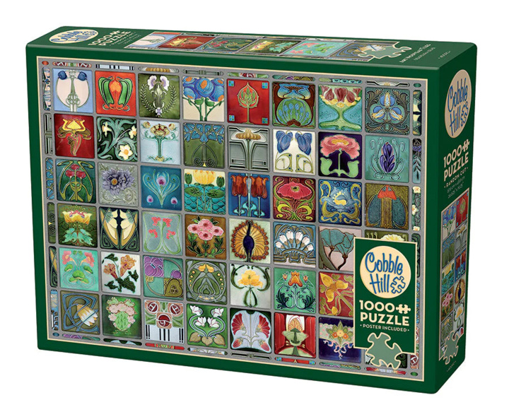 Kniha Puzzle 1000 Płytki w stylu secesyjnym 113598 