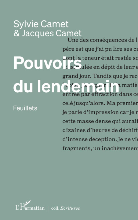 Book Pouvoirs du lendemain Jacques Camet