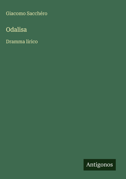 Kniha Odalisa Giacomo Sacchéro