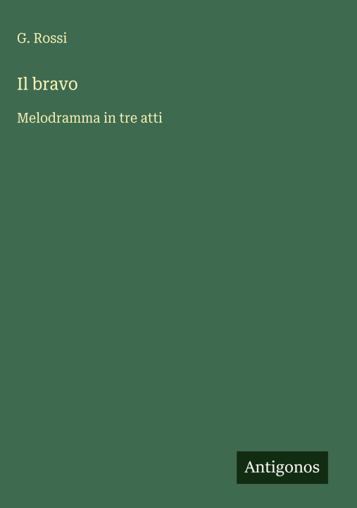 Kniha Il bravo G. Rossi