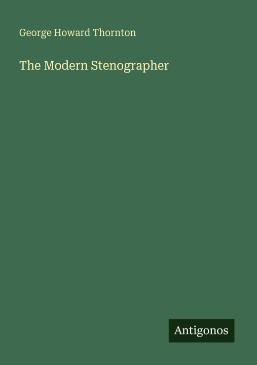Book The Modern Stenographer 