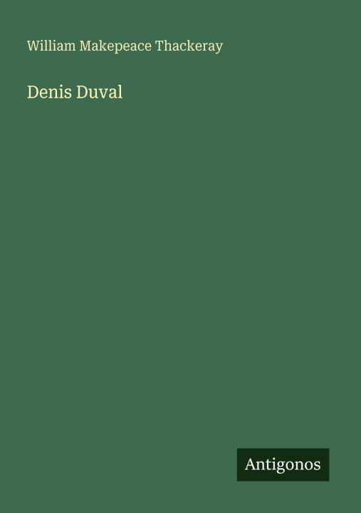 Kniha Denis Duval 