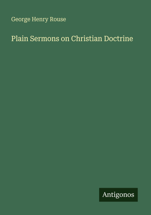 Knjiga Plain Sermons on Christian Doctrine 