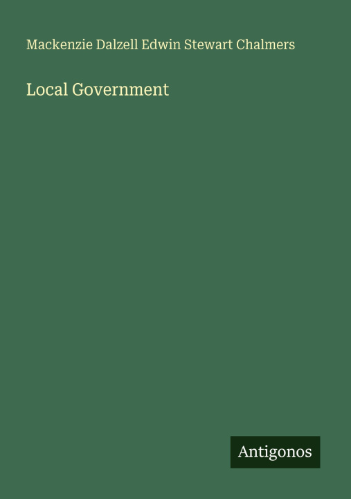 Kniha Local Government 