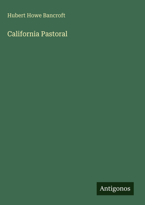 Kniha California Pastoral 