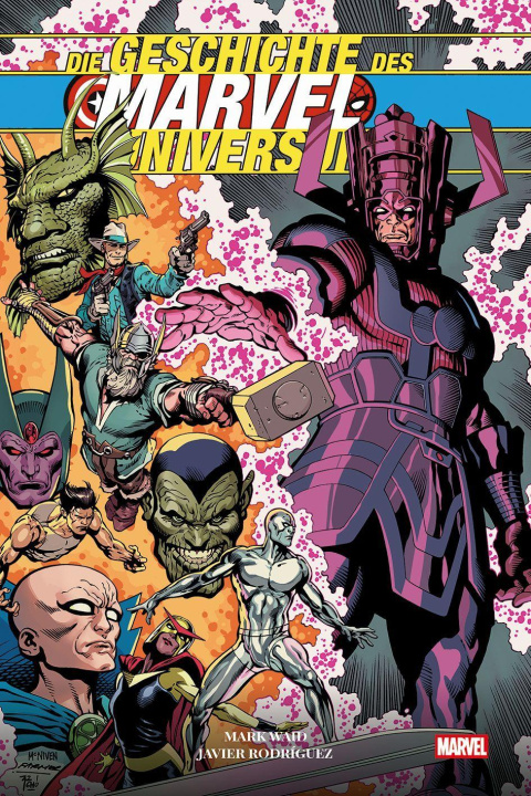 Kniha Die Geschichte des Marvel Universum Javier Rodriguez