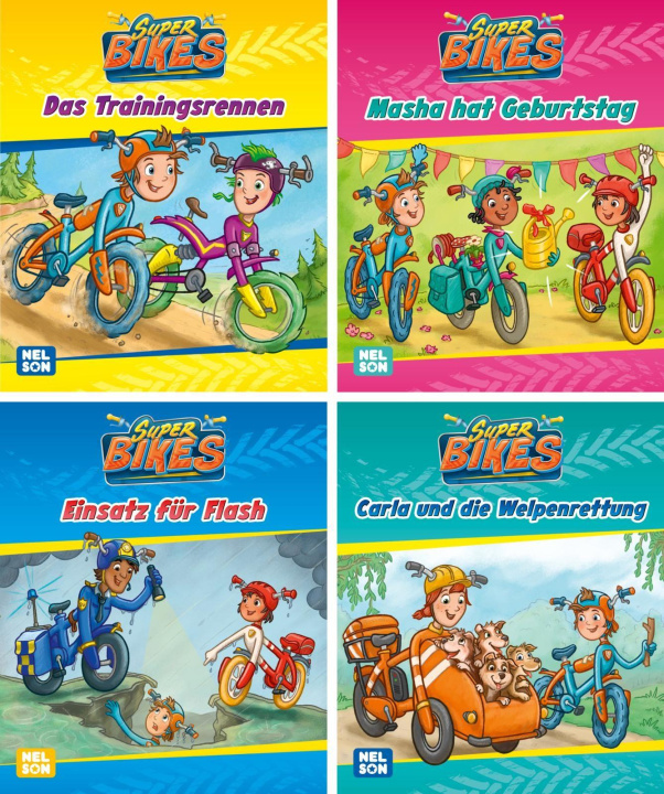 Game/Toy Nelson Mini-Bücher: 4er SUPERBIKES 1-4 Stefan Leuchtenberg