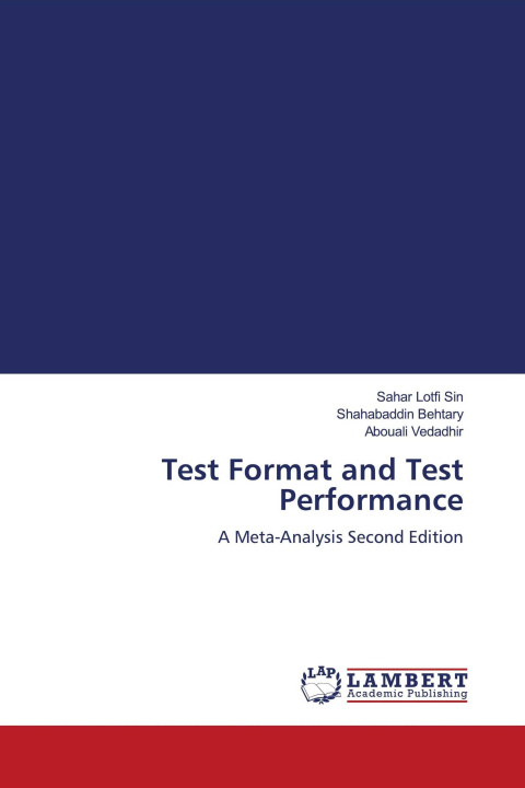 Kniha Test Format and Test Performance Shahabaddin Behtary