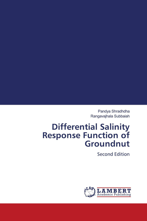 Kniha Differential Salinity Response Function of Groundnut Rangavajhala Subbaiah